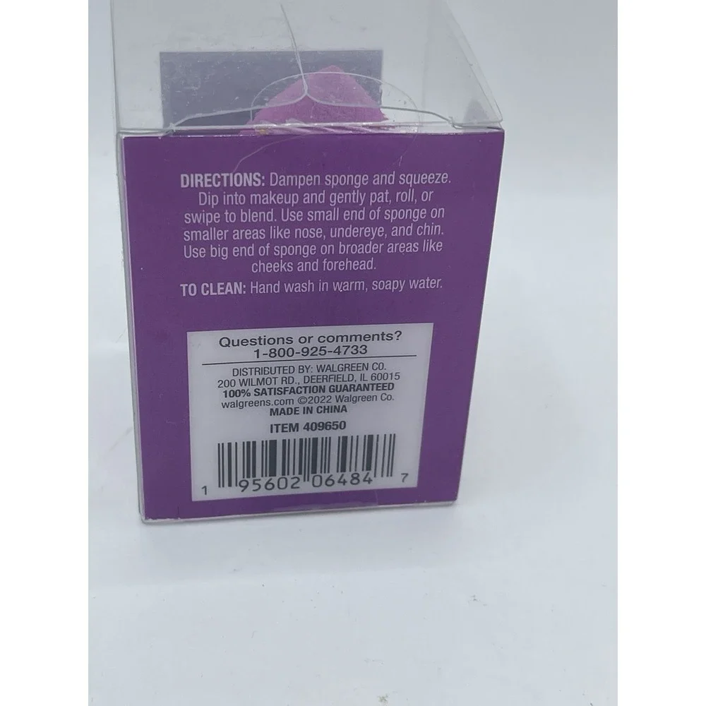 Modern Expressions Blending‎ Sponge Makeup Blender Purple ME Cosmetic Tool - NEW